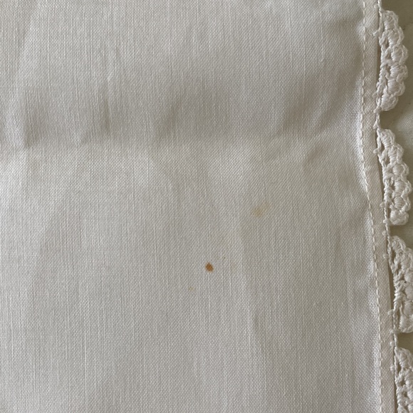 Vintage Italian Tablecloth Handmade Embroidered lace and doily details Square - Picture 11 of 12